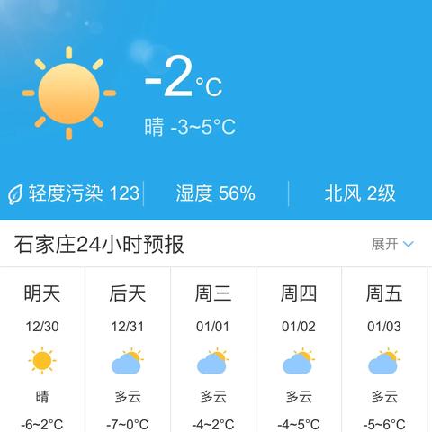 石家庄明天天气预报（石家庄明天天气预报详情）